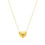 14K Gold Small Puffed Up Heart Necklace