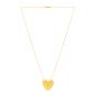 14K Gold Large Puffed Up Heart Necklace