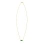 14K Hexagon Malachite Necklace