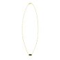 14K Hexagon Onyx Necklace