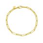 14K Mini Diamante Paperclip Chain