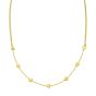 14K Adjustable Heart Link Necklace