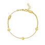 14K Adjustable Heart Link Bracelet