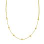 14K Adjustable Bead Link Necklace