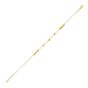 14K Adjustable Bead Link Bracelet