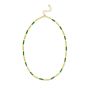 14K Malachite Rectangle Links Necklace