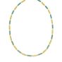 14K Turquoise Rectangle Links Necklace
