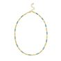 14K Turquoise Rectangle Links Necklace