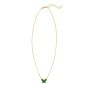 14K Primavera Malachite Butterfly Necklace