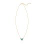 14K Primavera Turquoise Butterfly Necklace