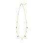 14K Onyx & MOP Inlay Station Necklace
