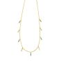 14K Turquoise & MOP Inlay Station Necklace