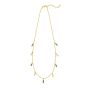 14K Malachite & MOP Inlay Station Necklace
