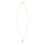 14K Diamond-Cut Cross Necklace