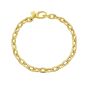 14K Charm Lock Rolo Chain
