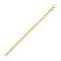 14K Charm Lock Rolo Chain