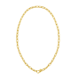 14K Charm Lock Paperclip Chain