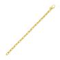 14K Charm Lock Paperclip Chain