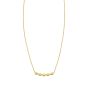 14K Diamond Bar Bauble Necklace