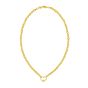 14K Heart Lock Charm Necklace