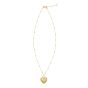 14K Vintage Puffed Heart Necklace