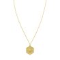 14K North Star Hexagon Necklace