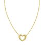 14K Braided Open Heart Necklace