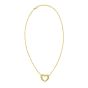 14K Braided Open Heart Necklace