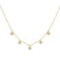 14K Diamond Flower Necklace