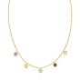 14K Gem Heart Necklace