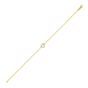 14K White Topaz Heart Bracelet