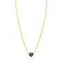 14K Amethyst Heart Necklace