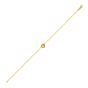 14K Citrine Heart Bracelet