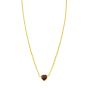 14K Garnet Heart Necklace