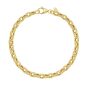14K Men's Oval Link Bracelet