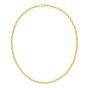 14K Men's Oval Link Necklace