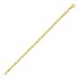 14K Gold Rectagular Railroad Link Bracelet