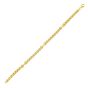 14K Gold Round Box Hardware Bracelet