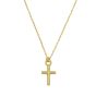 14K Mini Cross Necklace