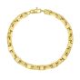 14K Alternating Mariner Bracelet 