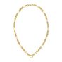 14K Fashion Figaro Charm Link Necklace
