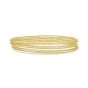 14K Triple Row Stretch Mesh Bracelet