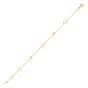 14K Alternating Clover Bracelet