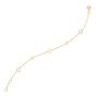 14K Alternating Clover Bracelet