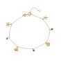 14k Gold Sealife Bracelet