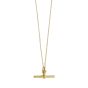 14k Gold T-Bar Necklace