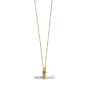 14k Gold T-Bar Necklace