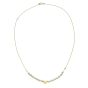 14K Pearl Puffed Heart Necklace
