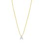 14K Mini Diamond Initial - ALL LETTERS