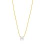 14K Mini Diamond Initial - ALL LETTERS